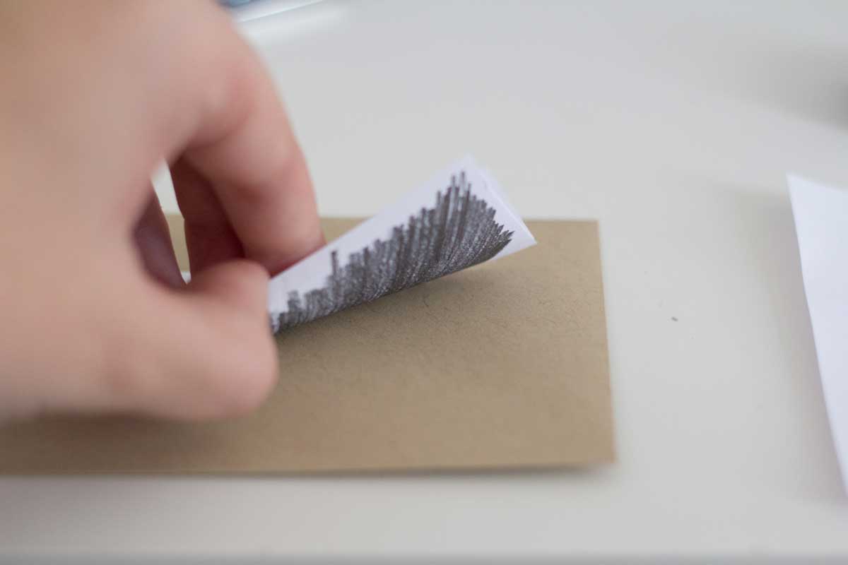 Transfer paper for DIY faux hand lettered envelopes