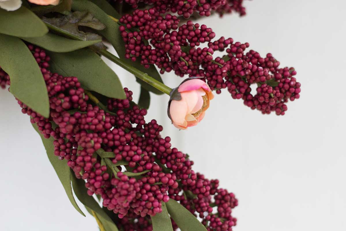 Berries Close Up; DIY Fall Wreath